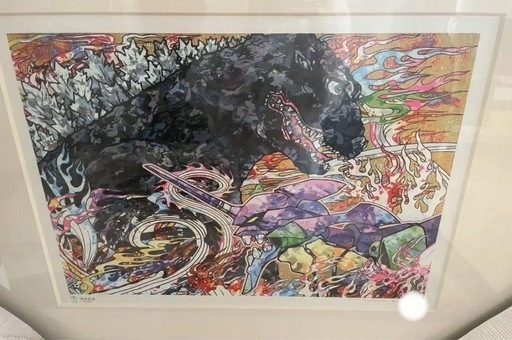 村上隆 版画 庵野秀明監督へのオマージュ: エヴァ&シン・ゴジラ 村上隆作品【庵野秀明監督へのオマージュ エヴァ&シン・ゴジラ