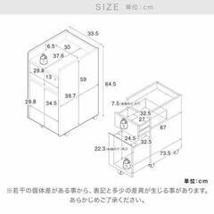 北欧風の棚とキャビネット　セット　最大4点の画像