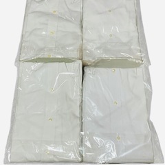 ホワイト長袖ワイシャツ4枚セット AB形40-80の画像