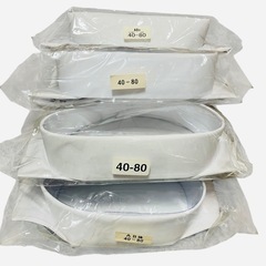 ホワイト長袖ワイシャツ4枚セット AB形40-80の画像