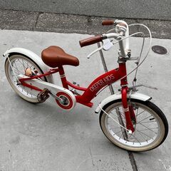 DEPPER キッズ用 自転車 赤 16インチの画像
