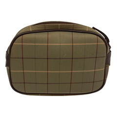 バーバリー BURBERRY ポーチ メガチェック カーキグリーンの画像