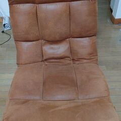 座椅子 レザー生地 ニトリの画像