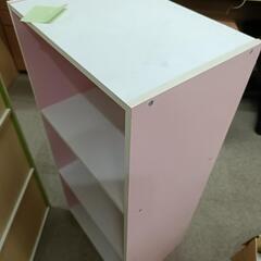 カラーボックス　3段　ピンクの画像