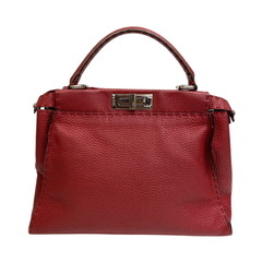 フェンディ FENDI ハンドバッグ ピーカブー セレリア 8BN226 レッドの画像