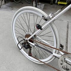 ALL STREET オールストリート クロスバイク 白 25インチの画像