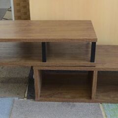 幅75㎝ 伸縮 テレビボード 高さ40.9×奥行29.5㎝ AVボード テレビ台 ダークブラウン 札幌 北20条店の画像