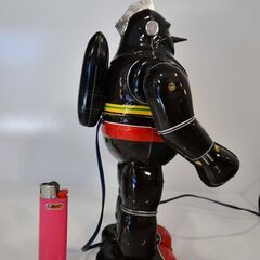 ●未使用デッドストック(^^♪●ビリケン　ブリキ　電動リモートコントロール　鉄人28号　黒　ビンテージ品●相模原●の画像