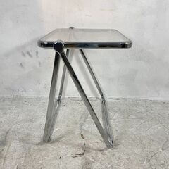 ◆🔶送料無料・設置無料有り🔶◆CASTELLI Platone 折りたたみクリアテーブル リプロダクトの画像