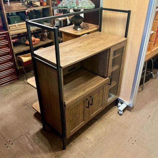 武蔵小山店】 レンジ台 キッチンボード GREACK グリック 食器棚