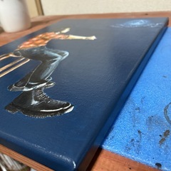アクリル画　原画　「月」の画像