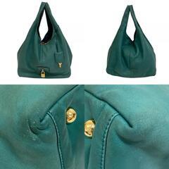 ロエベ LOEWE ハンドバッグ カリエ ショルダー トートバッグ グリーンの画像
