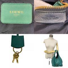 ロエベ LOEWE ハンドバッグ カリエ ショルダー トートバッグ グリーンの画像
