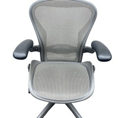 アーロンチェア Bタイプ フルサポート ランバーサポート付 オフィスチェア HermanMiller ハーマンミラー ブラックの画像