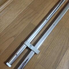 ステンレス カーテンレール ダブル  200cm 【引き取り限定】の画像