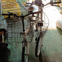折りたたみ中古自転車2台の画像