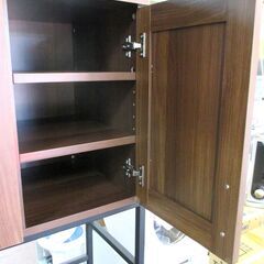 食器棚 キッチンボード キッチン棚 キッチン収納 キッチン家具 ダイニングボード レンジボード 幅935㎜×奥行397㎜×高さ1815㎜ 新品定価27,000円 配達可の画像