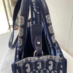 FURLA フルラ　オポチュニティ　ミニトートバッグ　ショルダーバッグ　ハンドバッグ　2WAY　ブルー系 エスニック コンパクトの画像