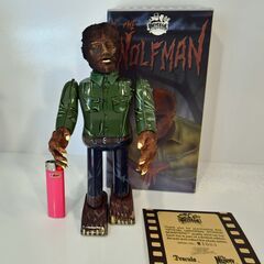 ●未使用デッドストック(^^♪●ユニバーサルスタジオ　ブリキ　ゼンマイ歩行　THE WOLFMAN/ウルフマン 狼男 ビンテージ品●の画像