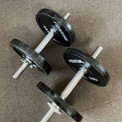 筋トレ　ダンベル　12.5kg×2個トータル25kg（重り追加可）の画像