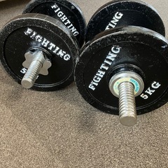 筋トレ　ダンベル　12.5kg×2個トータル25kg（重り追加可）の画像