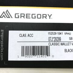 未使用品　グレゴリー　クラシックワレット　ブラックの画像