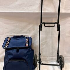 キャリーカート ショッピングカート キャリーバッグ 折りたたみ シェニールの画像
