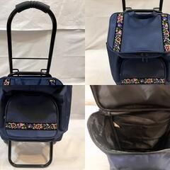 キャリーカート ショッピングカート キャリーバッグ 折りたたみ シェニールの画像