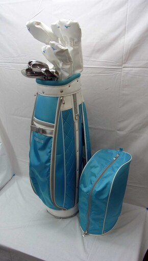 【美品】MIZUNO/ミズノ EURUS/ユーラス レディース ゴルフ セット 右利き用 フレックスL クラブ11本 (ウッドNo1のみ/IGNIO515) 札幌～