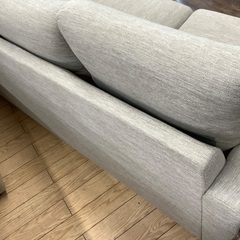 3人掛けソファー ファブリック オットマン付の画像
