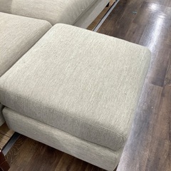3人掛けソファー ファブリック オットマン付の画像