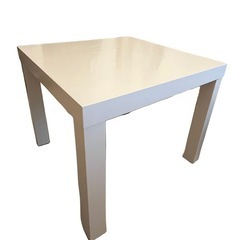 【IKEA】白ラック　テーブルの画像