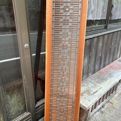 幅33.5㎝×長さ136㎝　木工細工の欄間1枚〜2枚の画像