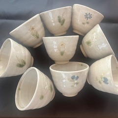 湯呑み　陶器　9個の画像
