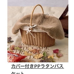 【結婚式に】【ピクニックに】バスケットバッグの画像