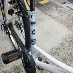 ｢配送無料｣自転車（signal crlss）ホワイト　5307の画像