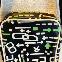 DIESEL ショルダーバッグ　グラフィック ブラック×グリーンの画像