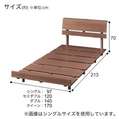 値下げ【ニトリ】シングルベッドフレーム　すのこの画像