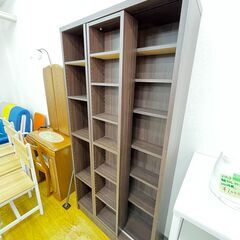 本棚 ダークブラウンの画像