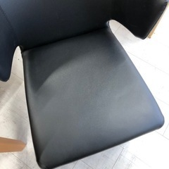 crastinaダイニングチェアー合皮ブラック【トレファク堺福田店】の画像