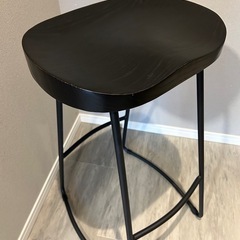 【新品】天然木ハイスツール KANADEMONO製の画像