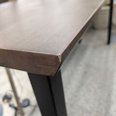 ジモティー見た！で5%OFF【デスク】関家具 オーダーデスク オーダーメイド テーブル フリーデスク 書斎デスク パソコンデスク : ダークブラウン/ブラックの画像