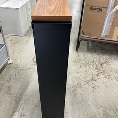 I 2508-028  ハンドル付スリムワゴンタワー ブラック キズ汚れ有りの画像