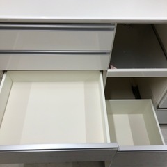 Pamounaレンジボード2枚扉ホワイト【トレファク堺福田店】の画像
