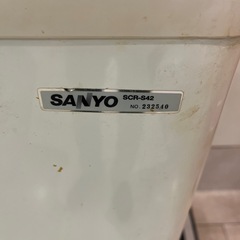 【売約済】SANYO 小型冷凍ストッカー SCR-S42 年式不明 動作確認済　の画像