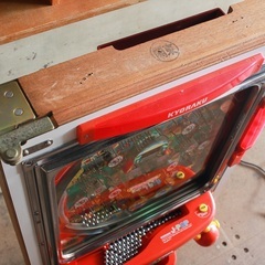 【武蔵小山店】  玉ちゃんファイト パチンコ パチンコ台 家庭用パチンコ台 実機 レトロパチンコ 昭和レトロ パチンコ実機 玉ちゃん 平和 HEIWA 中古パチンコ台 ディスプレイ用 インテリア台 コレクション台 珍古台 動作品 現状品 レア 希少　循環遊戯　可能　遊べる　京楽産業　京楽　KYORAKU 羽根物　役物　1996年　の画像
