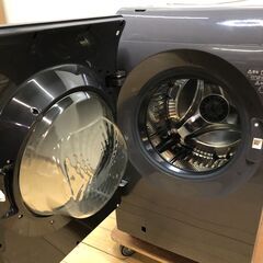 【美品】SHARP シャープ ドラム式洗濯乾燥機 12kg/6kg ES-X12C-TL 2025年製 【糸島市内 送料無料】モデル 大容量 家族向け ブラック  黒 ドラム式 洗濯乾燥機 12kg 乾燥6kg  最新モデル 黒 ブラック 節水 省エネ  88124-1-450の画像