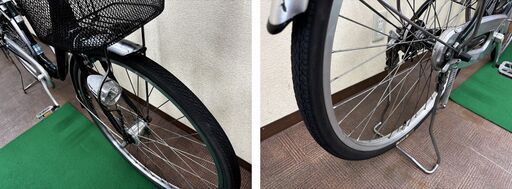 中古車 26インチ 変速なし アルミフレーム タウンサイクル マルイシ