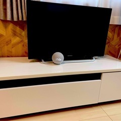ネクシオンのTVとTV台のセット　幅180] テレビ台 日本製 ローテレビ台 50V型対応 完成品 木製  LOWYAの画像