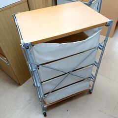 無印良品 スチールユニットシェルフ 帆布バスケット 4段の画像